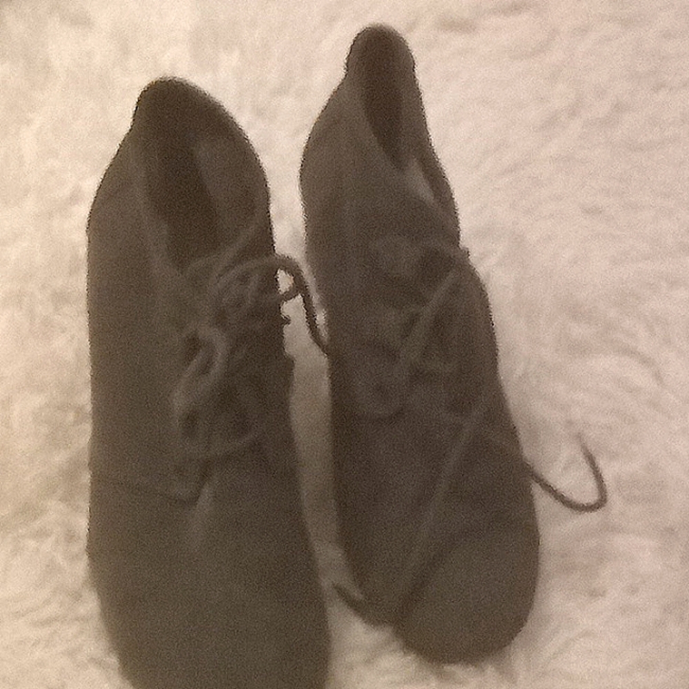 Gray Suede Ankle Boots